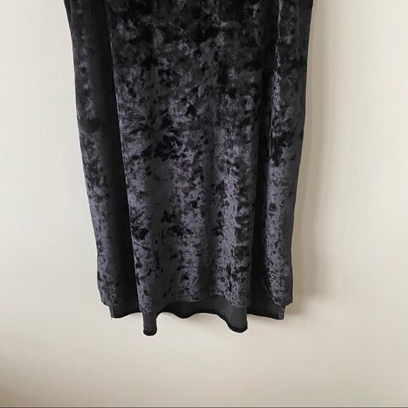 Twik-Crushed Velvet Spaghetti Strap Shift Dress - Picture 6 of 11